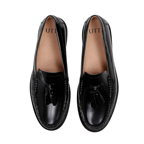 Mocassim Chloe em Couro Verniz Preto