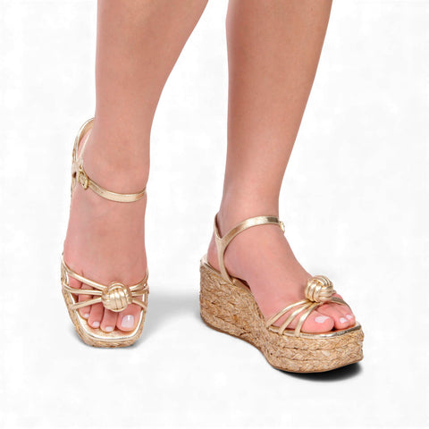 Sandália Luna Dourada