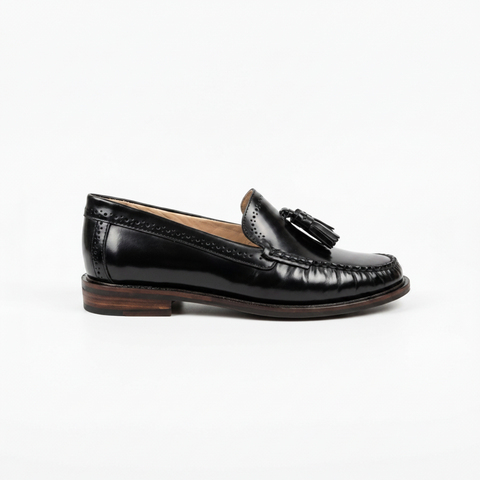 Mocassim Chloe em Couro Verniz Preto