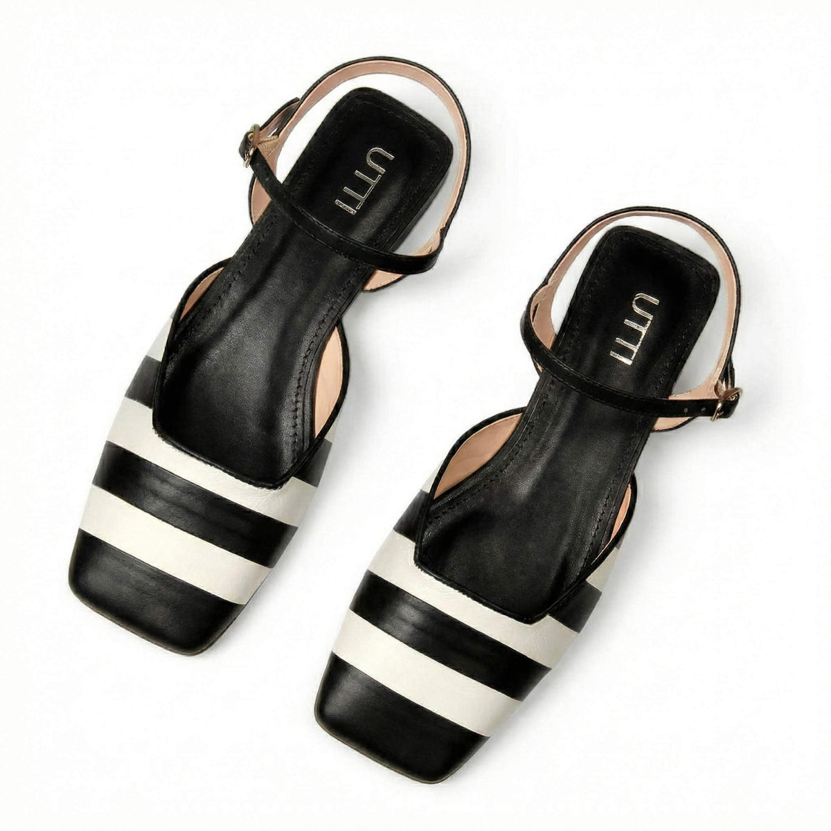 Sapatilha Caramella Preto e Off White