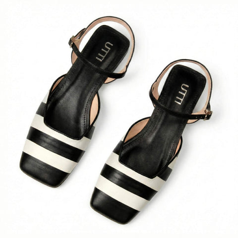 Sapatilha Caramella Preto e Off White