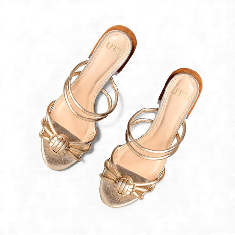 Tamanco Aura Dourado