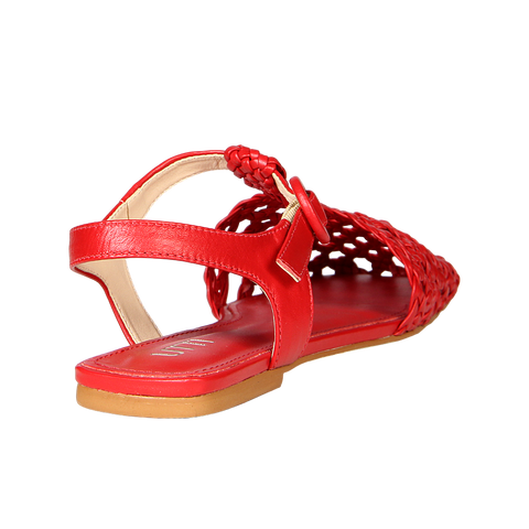 Sandália Fisherman Puglia Tressê Vermelho