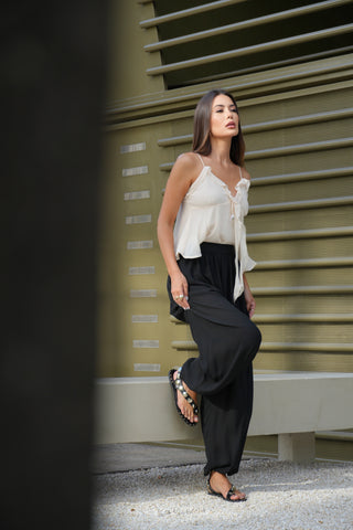 Sandália Rasteira Gaia Preto