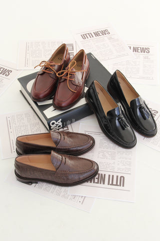 Mocassim Chloe em Couro Verniz Preto