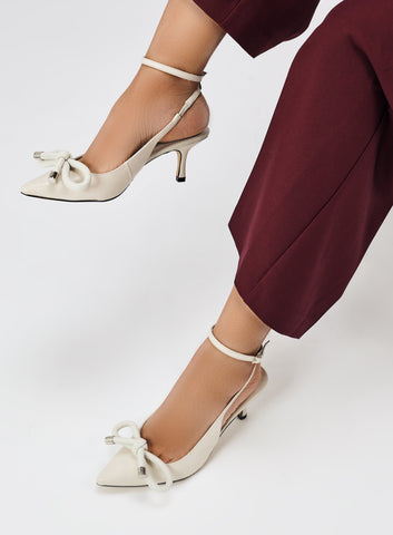 Scarpin Slingback Verona Off White