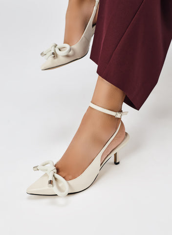 Scarpin Slingback Verona Off White