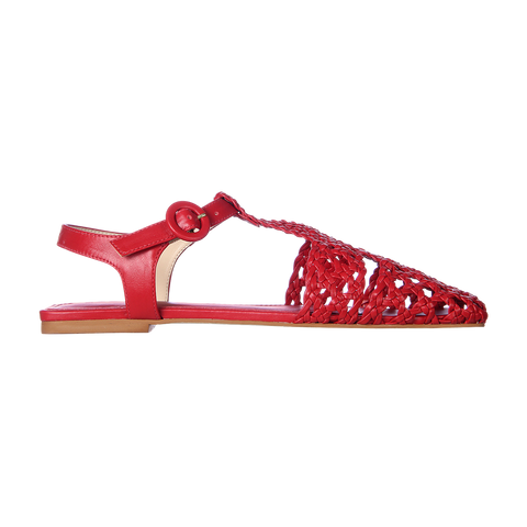 Sandália Fisherman Puglia Tressê Vermelho