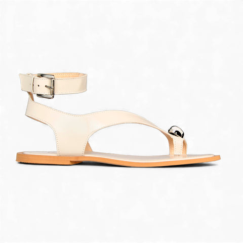 Sandália Rasteira Cléo Off White