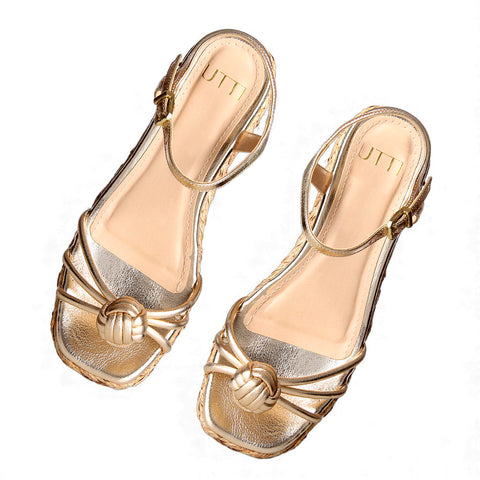 Sandália Luna Dourada