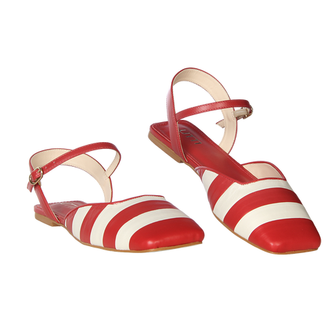 Sapatilha Bicolor Caramella Vermelho e Off white PRÉ-VENDA