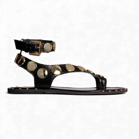 Sandália Rasteira Gaia Preto