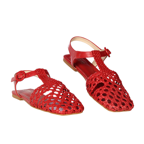 Sandália Fisherman Puglia Tressê Vermelho