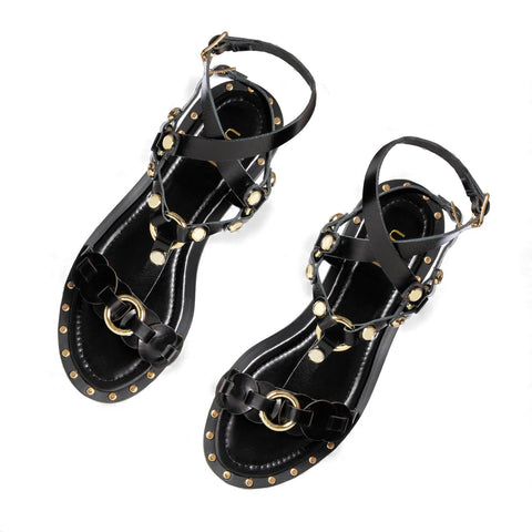 Sandália Rasteira Alba Preto