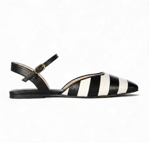 Sapatilha Caramella Preto e Off White