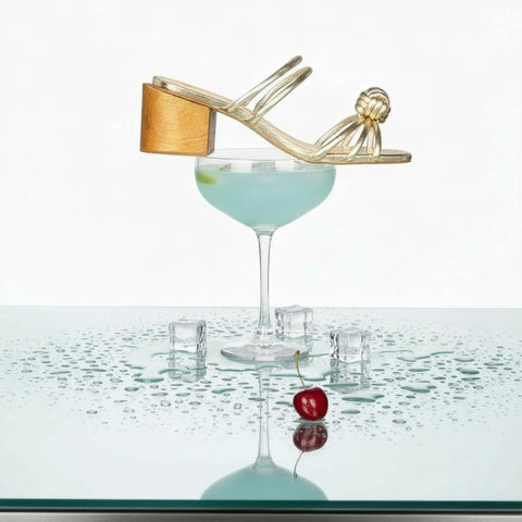 Tamanco Aura Dourado PRÉ-VENDA