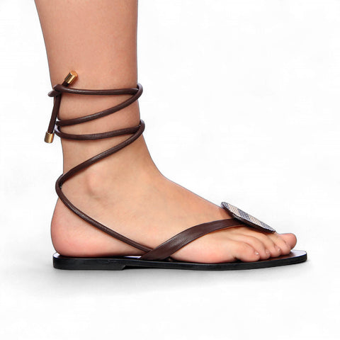 Sandália Rasteira Amalfi Café